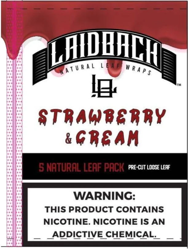 Laidback Strawberry & Cream pack front