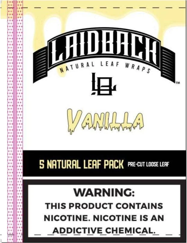 Laidback Vanilla pack front