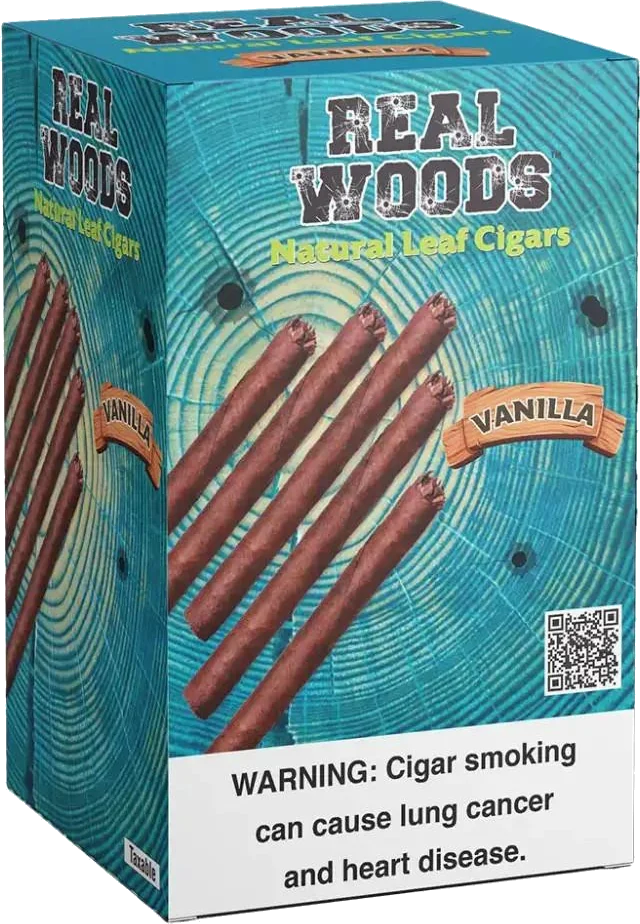 Real Woods Vanilla pack, three-quarter view